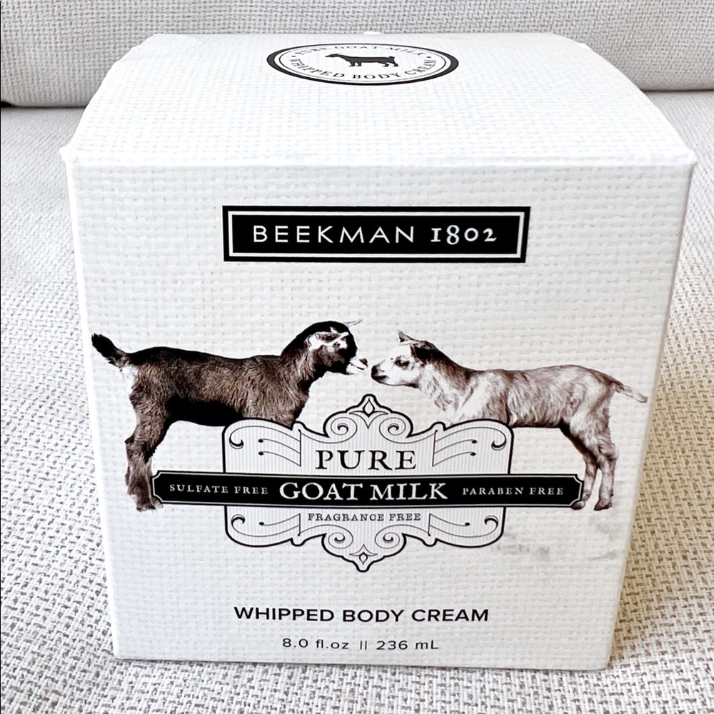Beekman 1802 Pure Goat Milk Whipped Body Cream (Fragrance Free) New